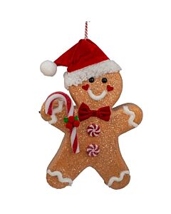 Gingerbread with Candy Cane Ornament