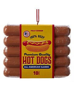 Hot Dog Package Ornament