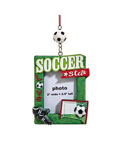 Soccer Picture Frame Ornament