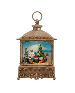 Lighted Sailor and Boat Lantern