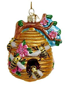 Beehive Glass Ornament
