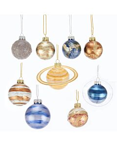 Noble Gems Solar System Ornament, Set of 9