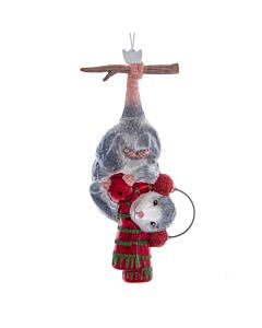 Noble Gems Hanging Christmas Possum Ornament