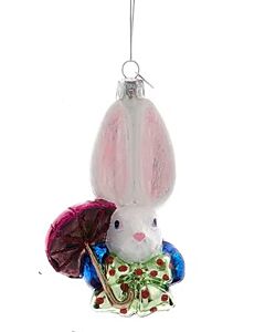 Noble Gems White Rabbit Ornament
