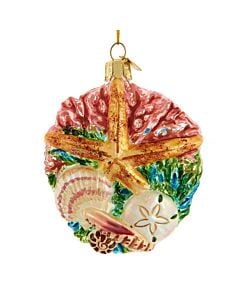 Noble Gems Starfish with Shells Ornament