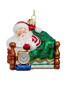 Noble Gems Sleeping Santa Ornament