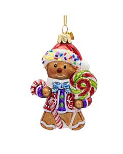 Noble Gems Candy Gingerbread Man Ornament