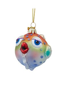 Noble Gems Puffer Fish Ornament