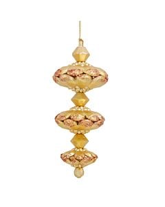 Gold and Copper Glitter Finial