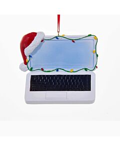 Laptop with Santa Hat