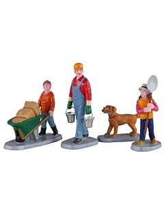 Morning Chores, Set of 4