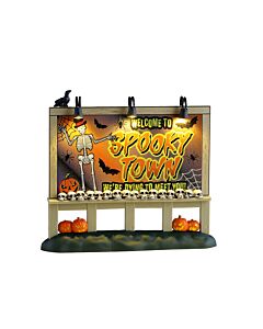 Lighted Welcome to Spooky Town Sign