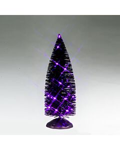 Black Bristle Tree with Purple Lights