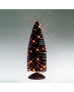 Black Bristle Tree with Orange Lights