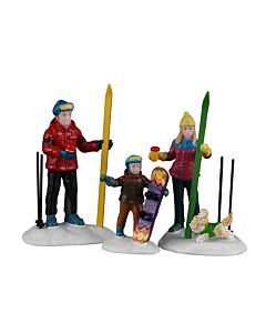 Family Ski Day, Set of 3