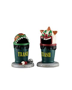 Terrifying Trash Cans, Set of 2