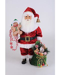 Lighted Peppermint and Goodies Santa
