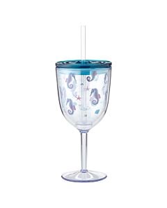 Seahorse Wine Glass