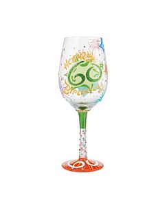 Happy 60th Birthday Wine Glass