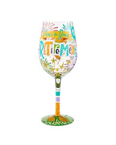 Here's to Your Retirement Wine Glass