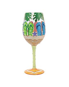 Stuck in the Sand Wine Glass