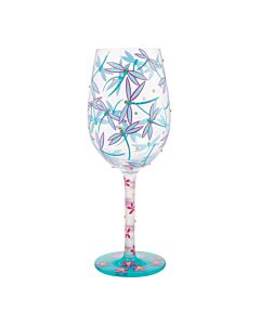 Dance of the Dragonflies Wine Glass