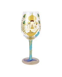 Show Me the World Wine Glass