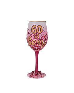 60 is Sexy Wine Glass