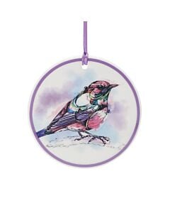 Magenta Bird Ornament