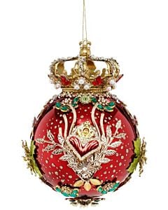 Crown Jewels Ornament, Red