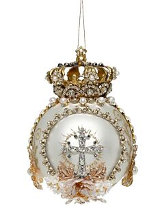Crown Jewels Ornament, White