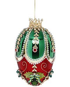 Green and Red Faberge Jewel Egg