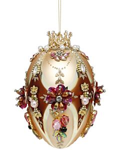 Gold and Brown Faberge Jewel Egg