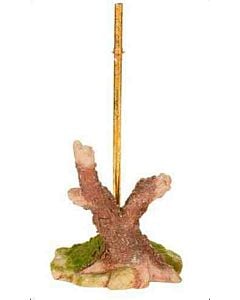 Wood and Grass Stand Lg - 12"