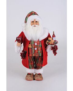 Midnight Snacking with Wine Santa