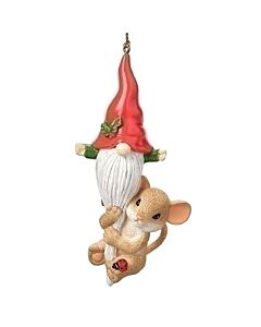 Mouse with a Gnome Ornament