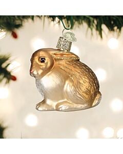 Tan Cottontail Bunny Ornament