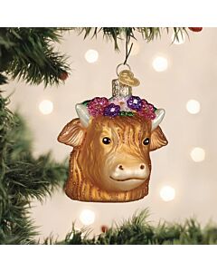 Floral Highland Cow