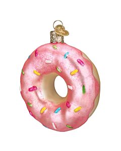 Pink Frosted Donut Ornament
