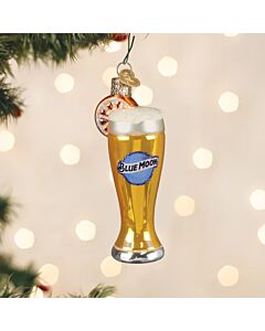 Glass of Blue Moon Beer