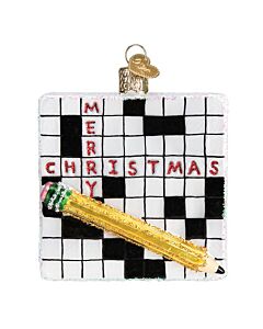 Crossword Puzzle Ornament