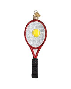 Red Tennis Racquet Ornament