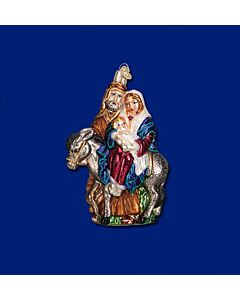 Flight to Egypt Glass Ornament