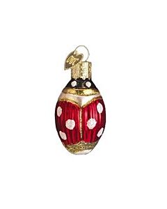 Lucky Ladybug Glass Ornament