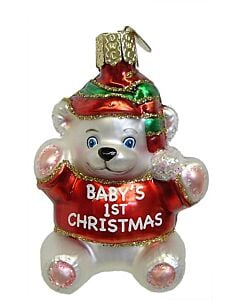 Baby's First Christmas Glass Ornament