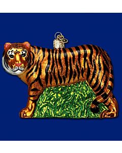 Tiger Glass Ornament