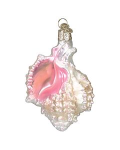 Mexican Seashell Glass Ornament