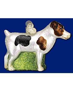 Jack Russell Terrier Glass Ornament