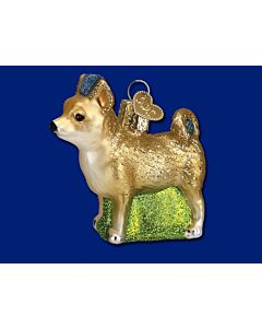 Chihuahua Glass Ornament