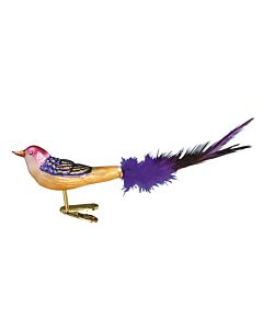 Miniature Lovebird Glass Ornament
